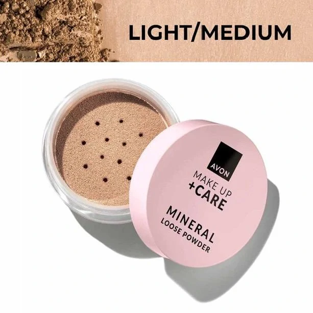 Sypký minerální pudr +Care - Light Medium