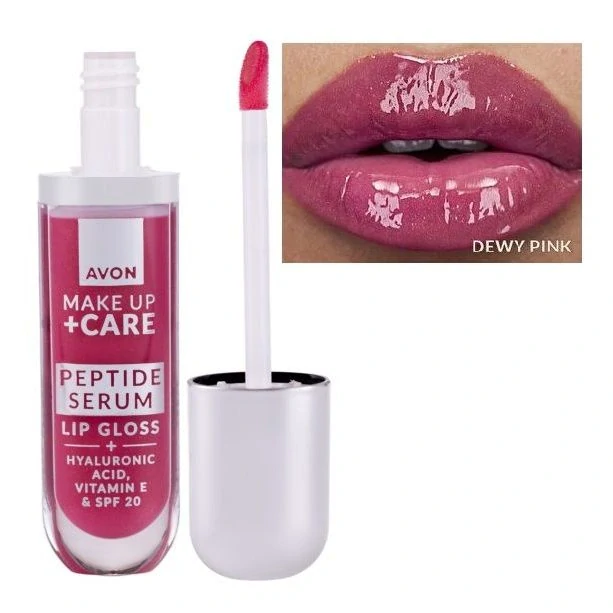 Pečující lesk na rty s peptidy - Dewy Pink