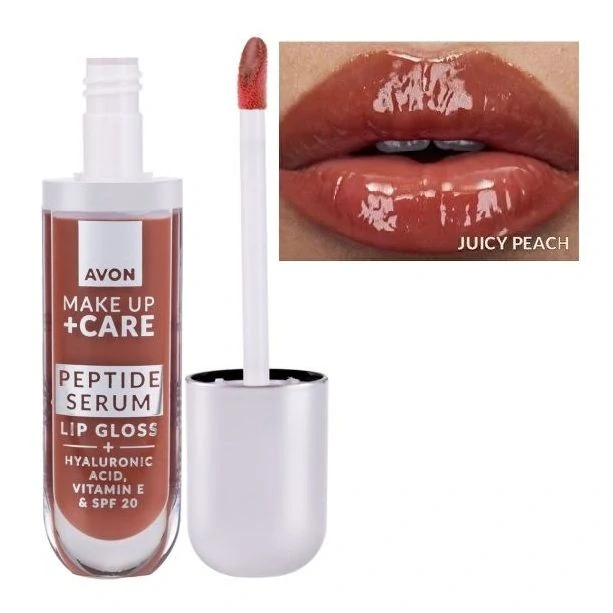 Pečující lesk na rty s peptidy - Juicy Peach