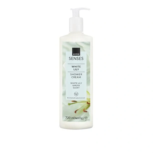 Krémový sprchový gel s vůní bílé lilie a mošusu - 720ml