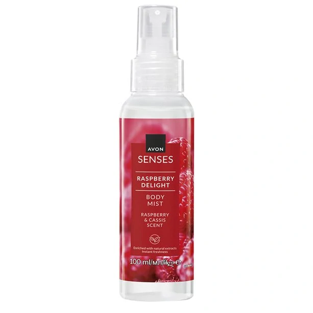 Tělový sprej s vůní maliny a rybízového likéru - 100ml