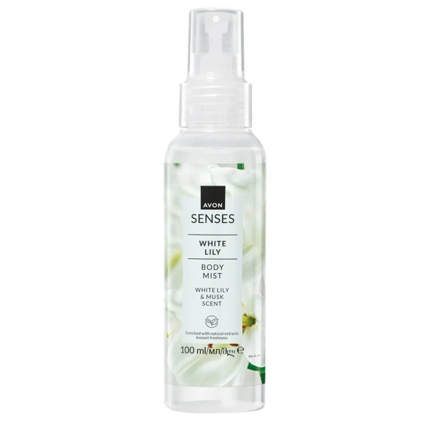 Tělový sprej s vůní bílé lilie a mošusu - 100ml