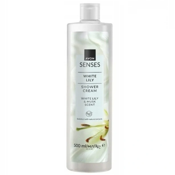 Krémový sprchový gel s vůní bílé lilie a mošusu - 500ml