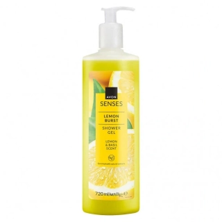 Sprchový gel s vůní citronu a bazalky - 720 ml