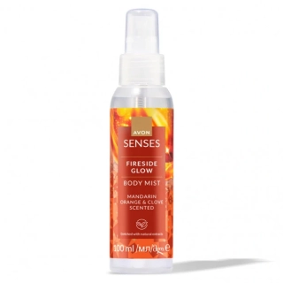Tělový sprej Senses s vůní dřevin, hřebíčku a mandarinky - 100 ml