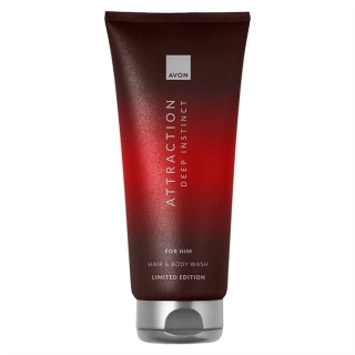 Sprchový gel na tělo a vlasy Attraction Deep Instinct - 200 ml