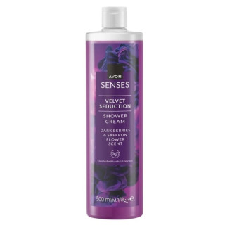 Krémový sprchový gel s vůní tmavých bobulí a květu šafránu - 500 ml