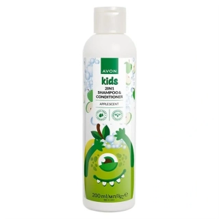 Jemný šampon a kondicionér 2v1 s jablkem - 250ml