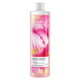  Krémový sprchový gel s vůní frézie a granátového jablka - 500ml